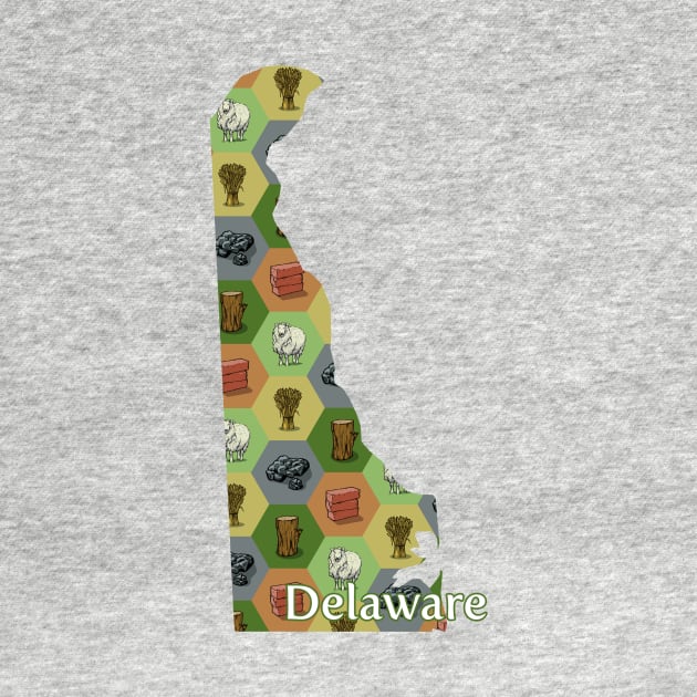 Delaware State Map Board Games by adamkenney